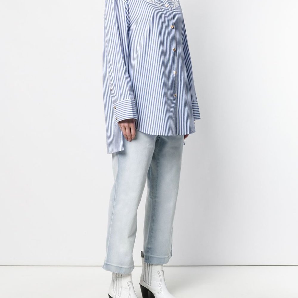 Coach Oversized Floral Embroidery Shirt